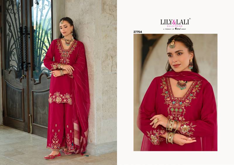 Lily And Lali Tara Silk Embroidery And Handwork Readymade Collection