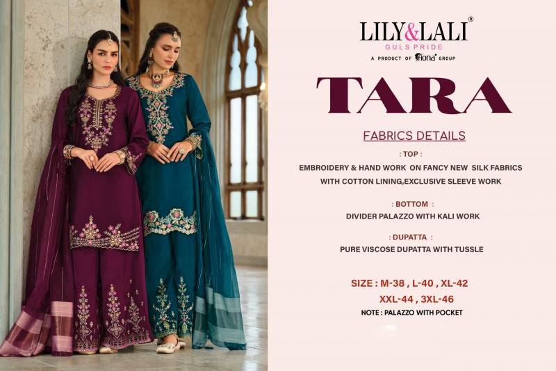 Lily And Lali Tara Silk Embroidery And Handwork Readymade Collection