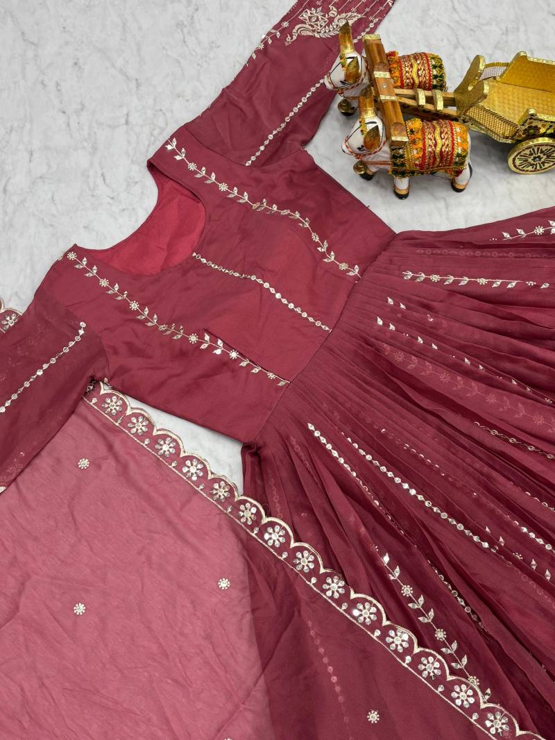 Src 139 Star Georgette Festival Special Long Gown Collection