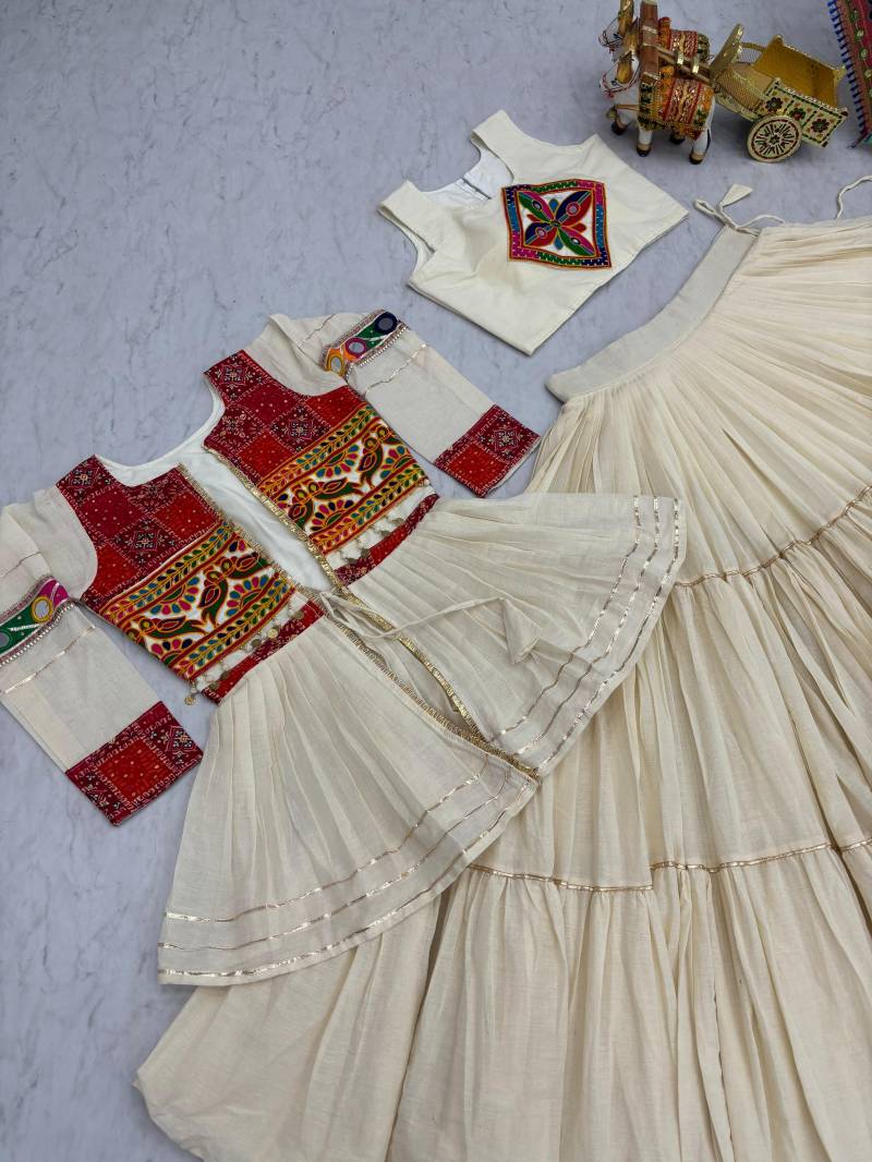Src 120 Pure Cotton Navratri Special Gamathi Worked Lehenga choli