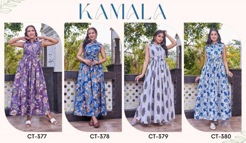 Ctz Kamala Cotton Floral Printed Gown Collection