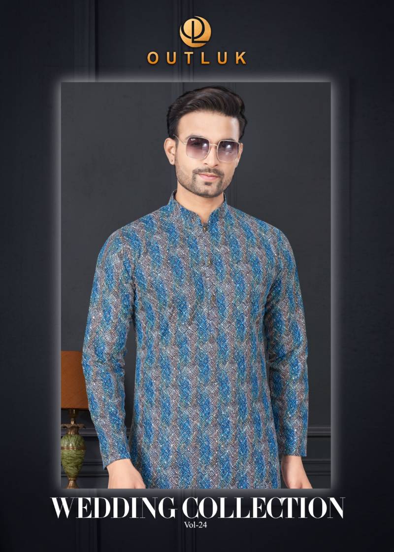 Outluk Wedding Collection Vol 24 Mens Wear Kurta With Pajama