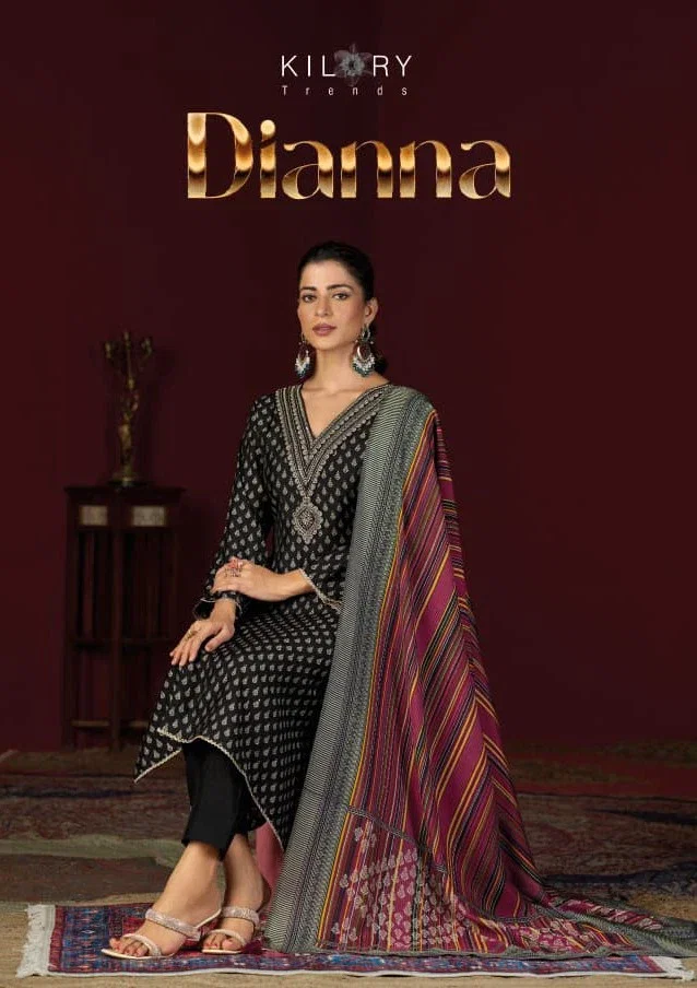 Kilory Dianna Masleen Silk Printed Salwar Suit Collection
