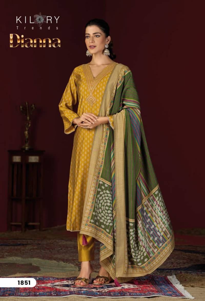 Kilory Dianna Masleen Silk Printed Salwar Suit Collection