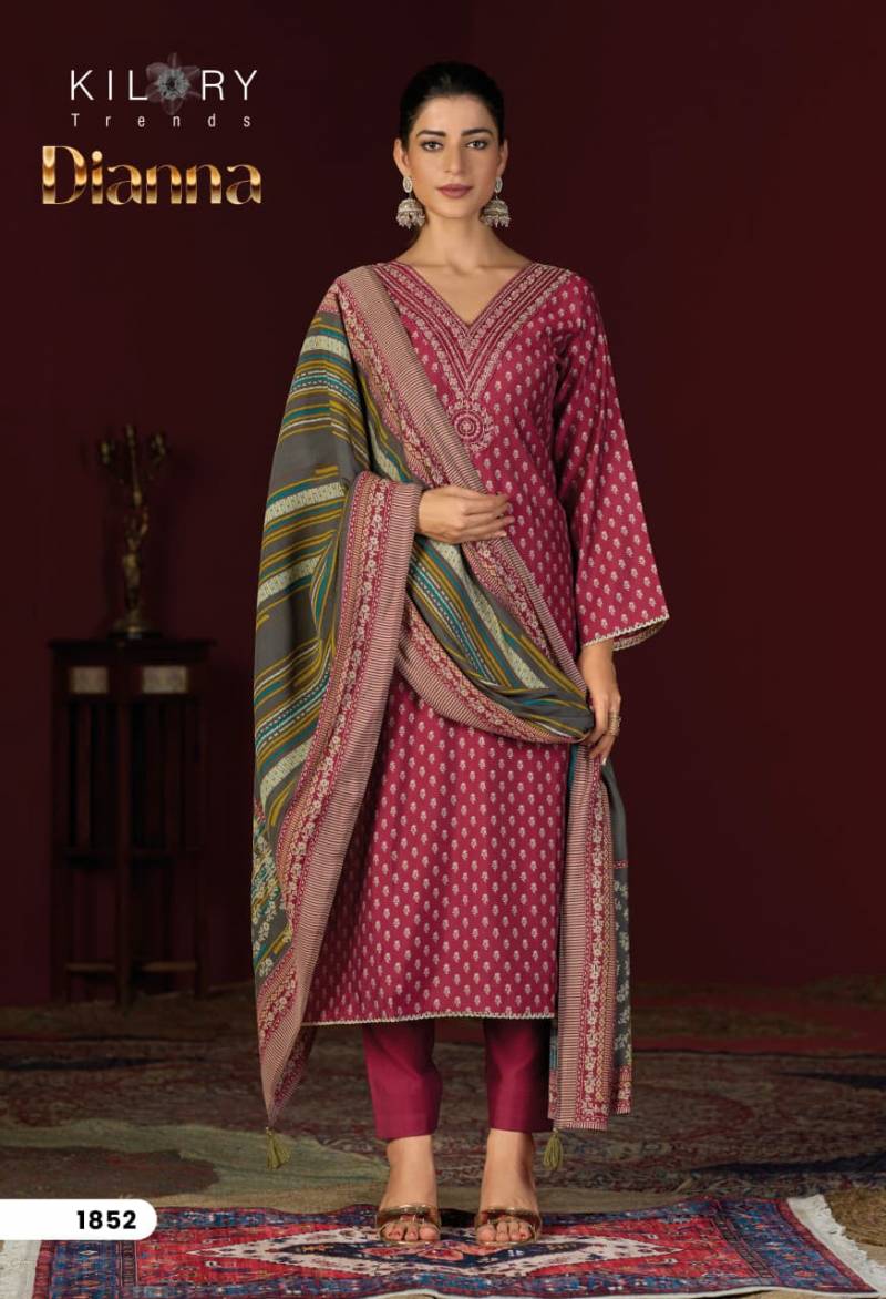 Kilory Dianna Masleen Silk Printed Salwar Suit Collection