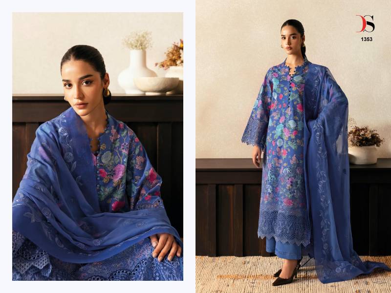 Deepsy Rungrez Chikankari Vol 25 Cotton Embroidery Suits Collection
