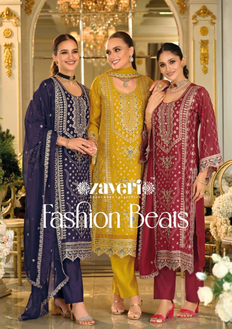 Zaveri Fashion Beats Organza Embroidery Designer Collection