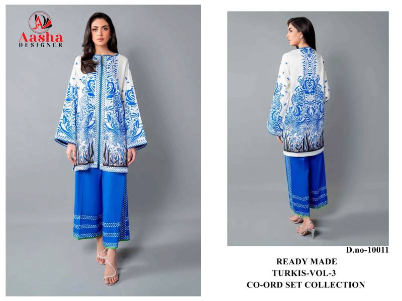 Aasha Turkis Vol 3 Modal Sattin Co Ord Set Collection