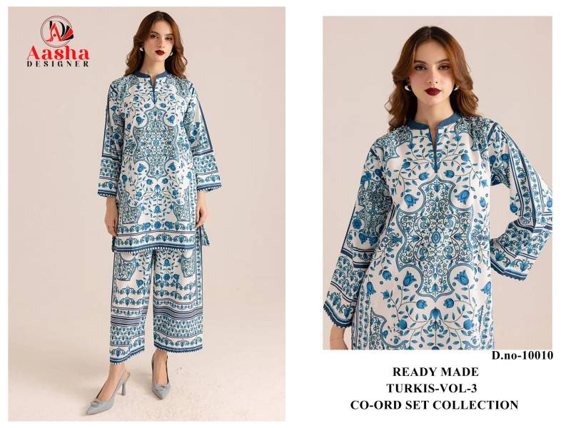 Aasha Turkis Vol 3 Modal Sattin Co Ord Set Collection