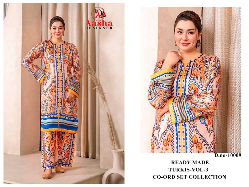 Aasha Turkis Vol 3 Modal Sattin Co Ord Set Collection