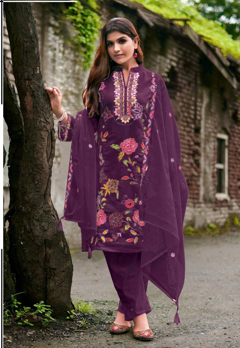 Sajida 126 A To D Roman Silk Pakistani Salwar Suits Collection