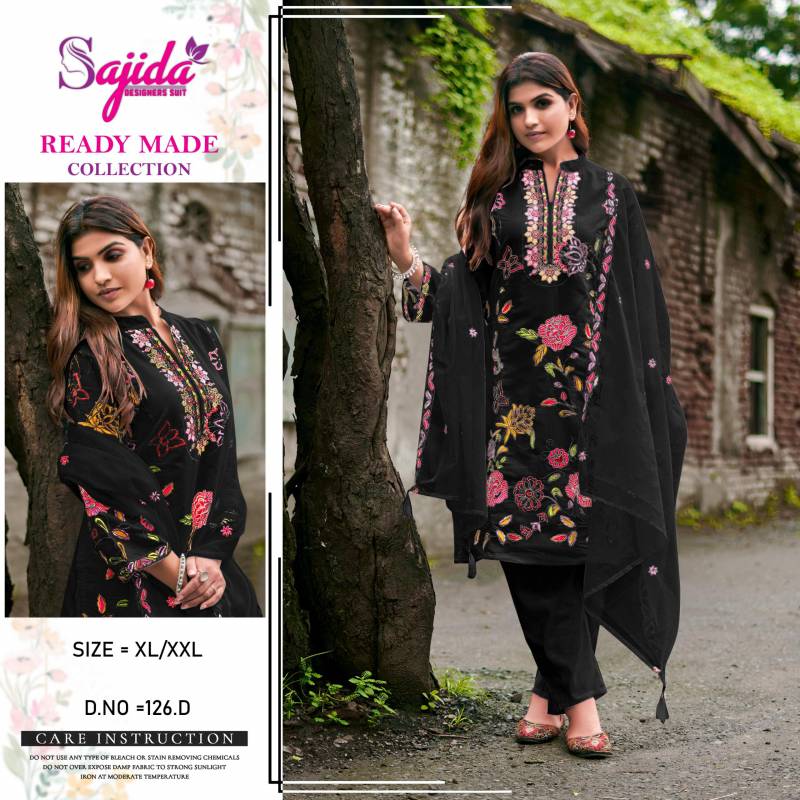 Sajida 126 A To D Roman Silk Pakistani Salwar Suits Collection