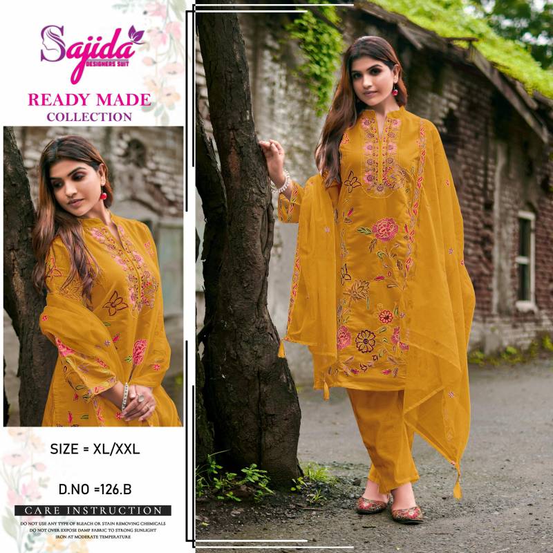 Sajida 126 A To D Roman Silk Pakistani Salwar Suits Collection