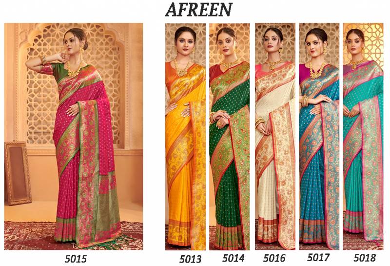 Astita Afreen Designer Banarasi Silk Saree Festival Collection