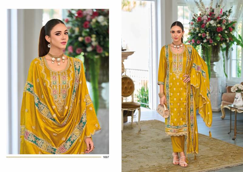 Eba Noura 1696 To 1698 Chinon Readymade Suits Collection