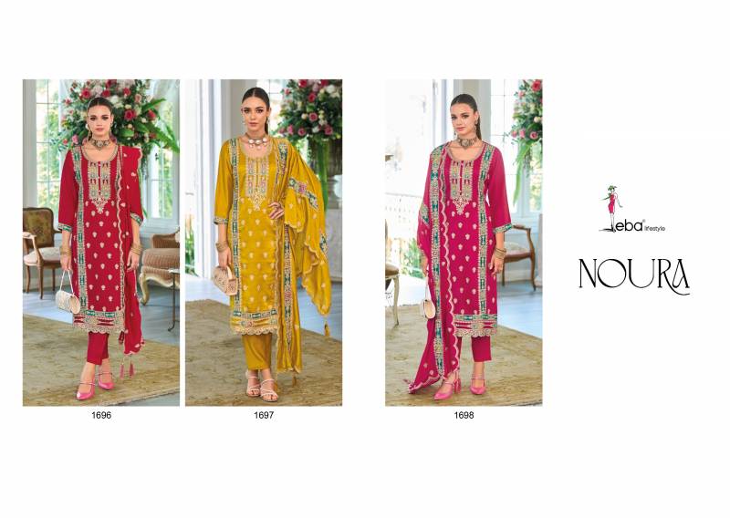 Eba Noura 1696 To 1698 Chinon Readymade Suits Collection