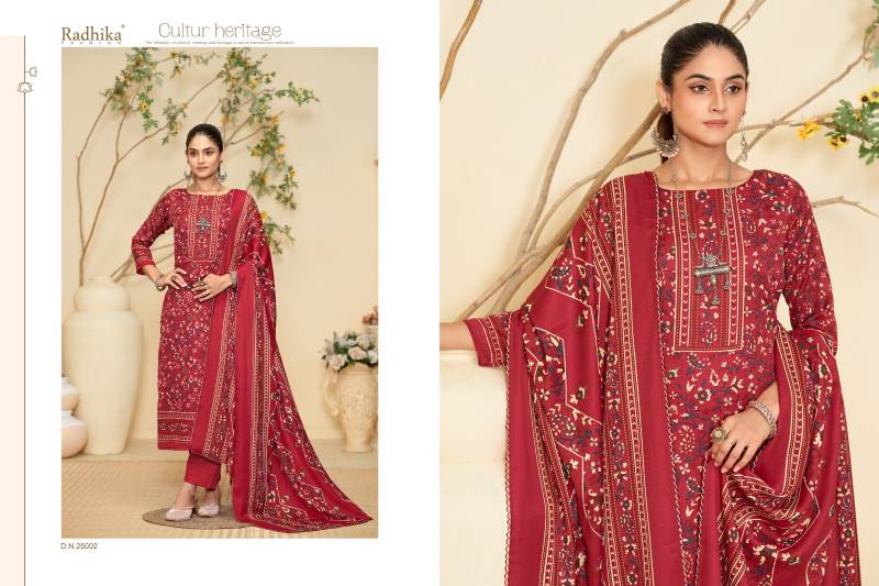 Radhika Sumyra Zarina Designer Dress Material