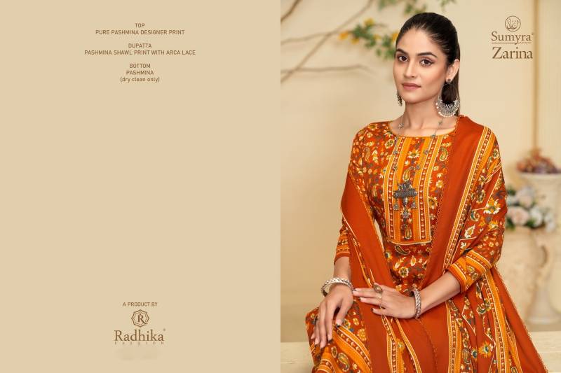 Radhika Sumyra Zarina Designer Dress Material