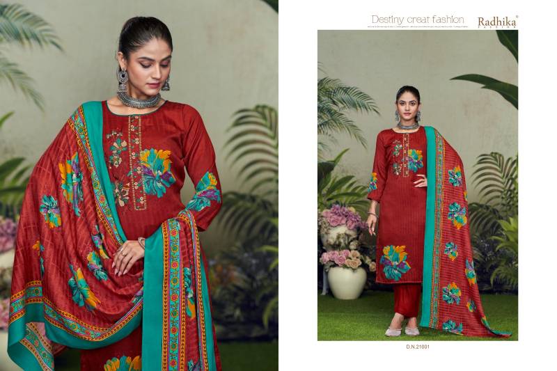 Radhika Sumyra Minan Designer Dress Material