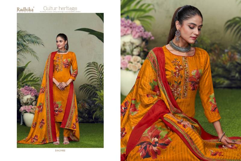 Radhika Sumyra Minan Designer Dress Material