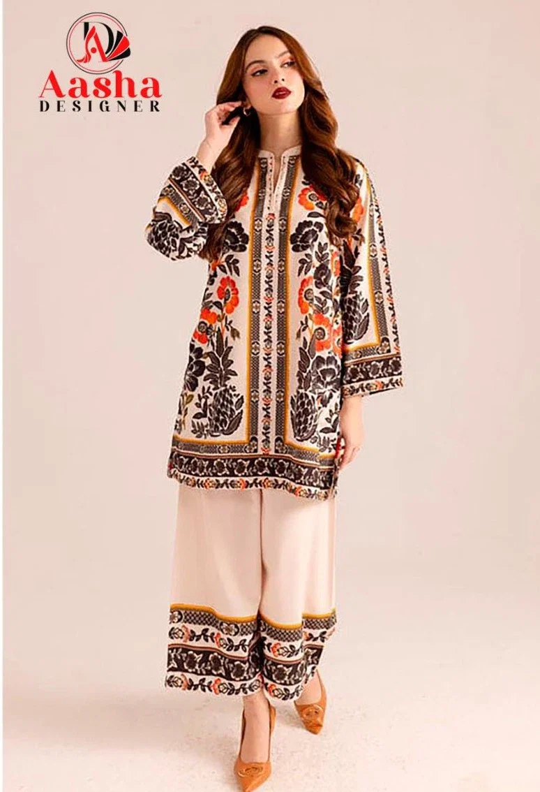 Aasha Turkis Vol 4 Modal Sattin Printed Co Ord Set Collection