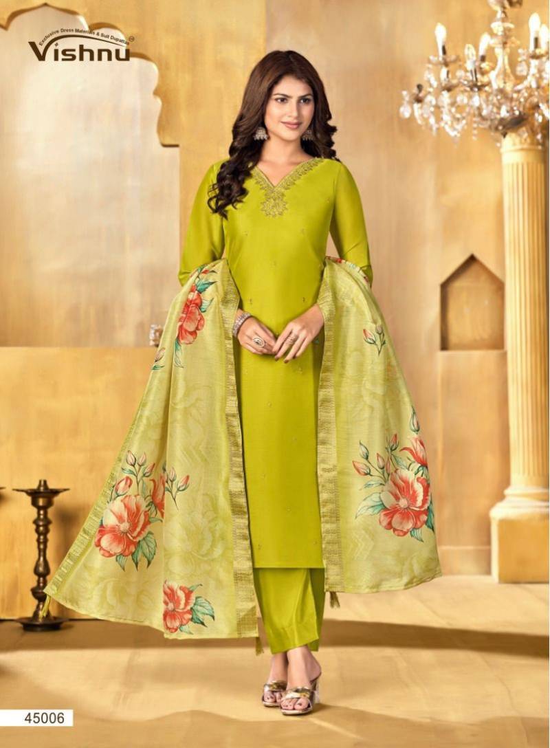 Vishnu Alfaaz Vol 3 Shimmer Silk Dress Material Collection