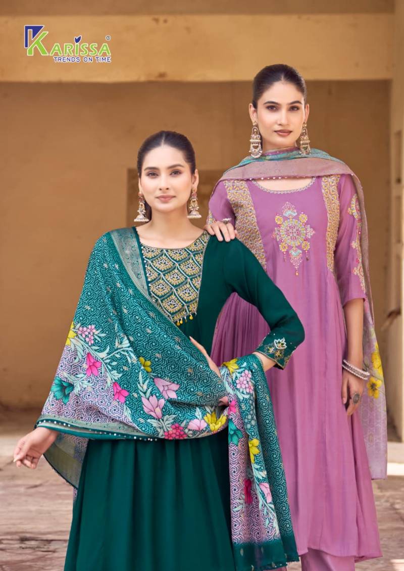 Karissa Simran Viscose Mall Kurti Bottom And Dupatta Collection