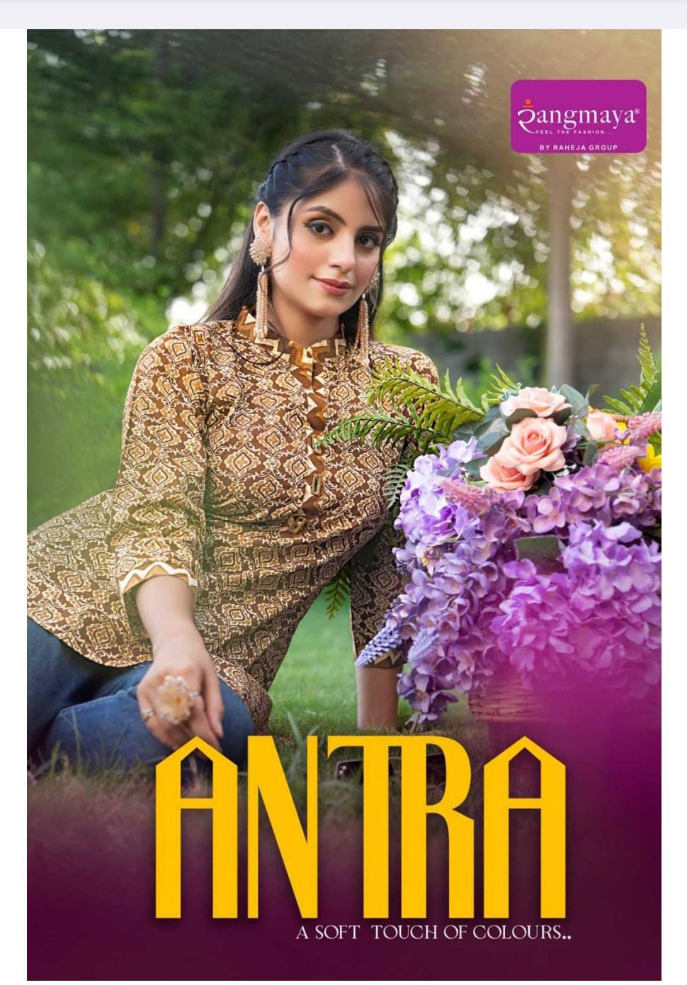 Rangmaya Antra Cotton Printed Short Top Collection