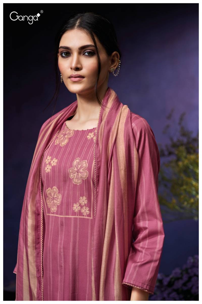Ganga Qiara 3951 Corduroy Printed Salwar Suits Collection