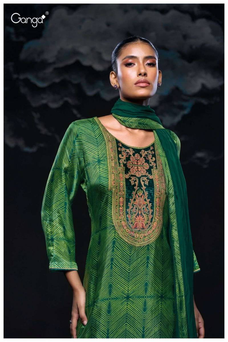 Ganga Swamini 3061 Bemberg Printed Salwar Suit Collection