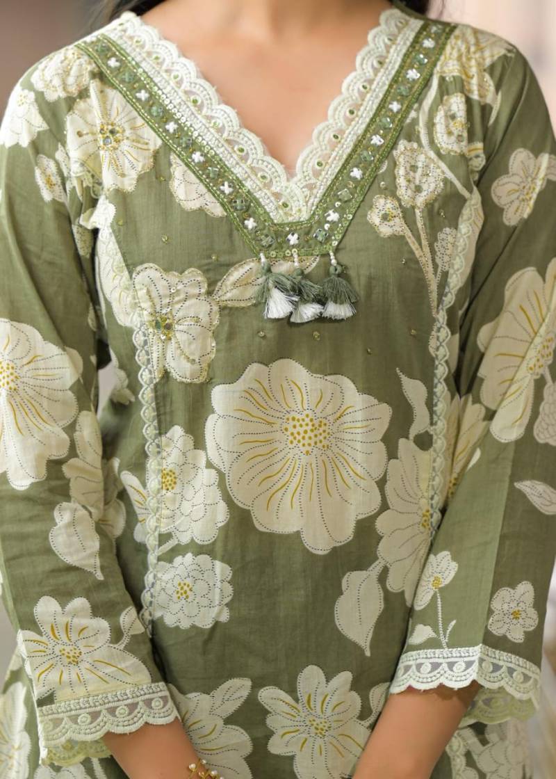 Naisha K 294 Designer Neck Pattern Cotton Printed Suits Collection