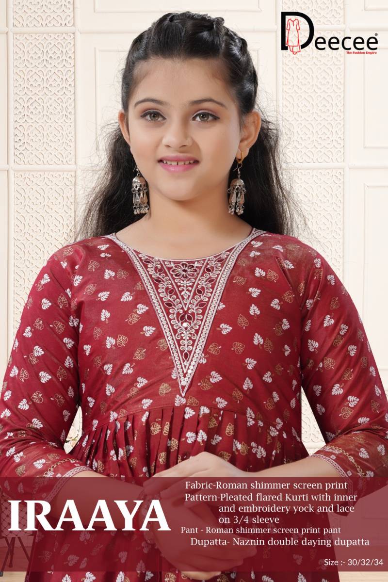 Deecee Iraaya Roman Printed Flared Kurti Set Collection