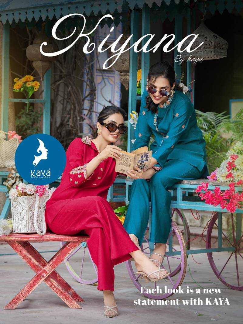 Kaya kiyana Vertican Casual Wear Co Ord Set Collection