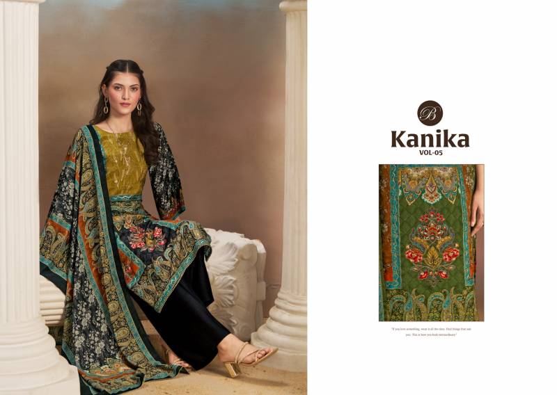 Belliza Kanika Vol 5 Viscose Digital Handwork Dress Material Collection