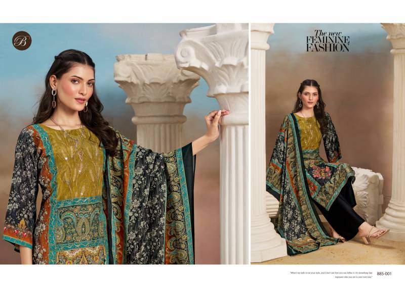 Belliza Kanika Vol 5 Viscose Digital Handwork Dress Material Collection