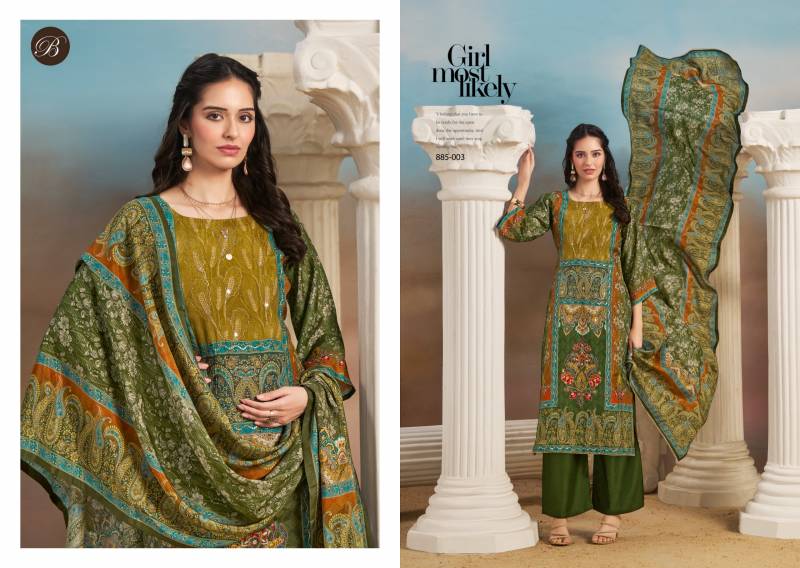 Belliza Kanika Vol 5 Viscose Digital Handwork Dress Material Collection