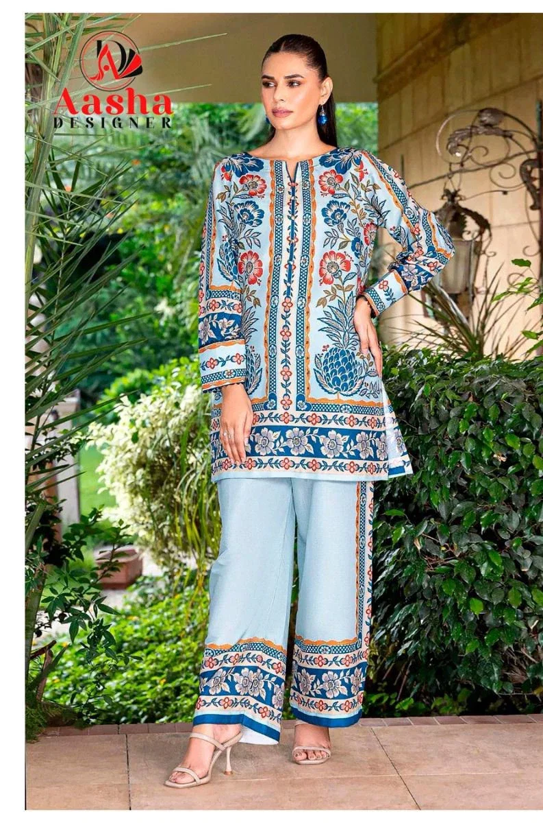 Aasha Turkis Vol 8 Modal Sattin Printed Co Ord Set Collection