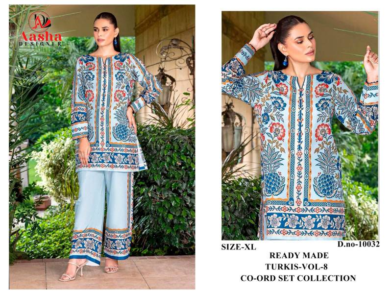 Aasha Turkis Vol 8 Modal Sattin Printed Co Ord Set Collection