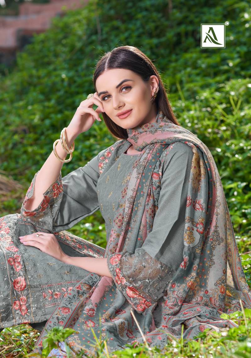 Alok Yasmeen Viscose Silk Pakistani Dress Material Collection