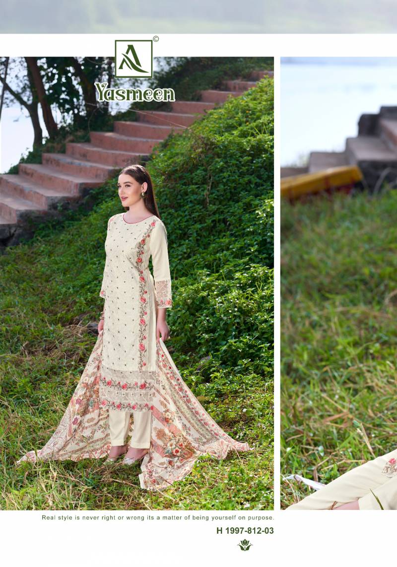 Alok Yasmeen Viscose Silk Pakistani Dress Material Collection