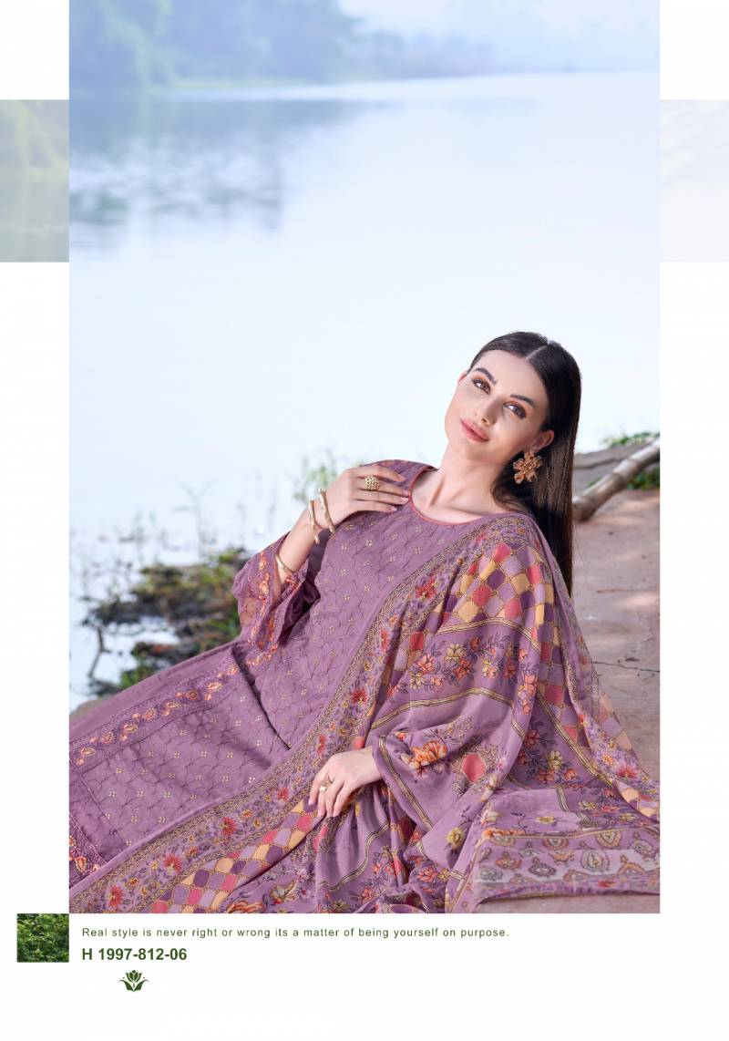 Alok Yasmeen Viscose Silk Pakistani Dress Material Collection