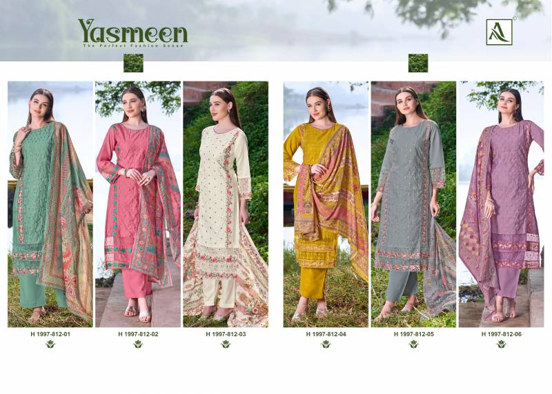 Alok Yasmeen Viscose Silk Pakistani Dress Material Collection