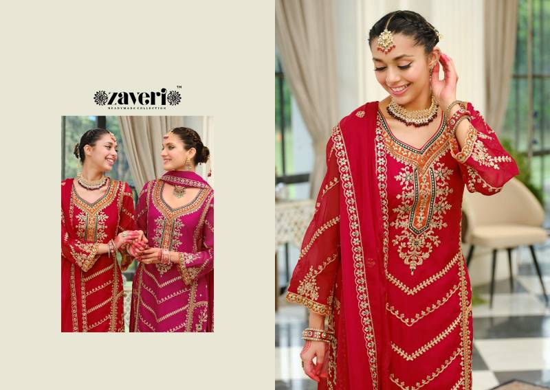 Zaveri Nutan Soft Organza Embroidery Designer Salwar Suit Collection