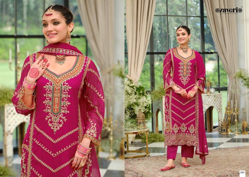 Zaveri Nutan Soft Organza Embroidery Designer Salwar Suit Collection