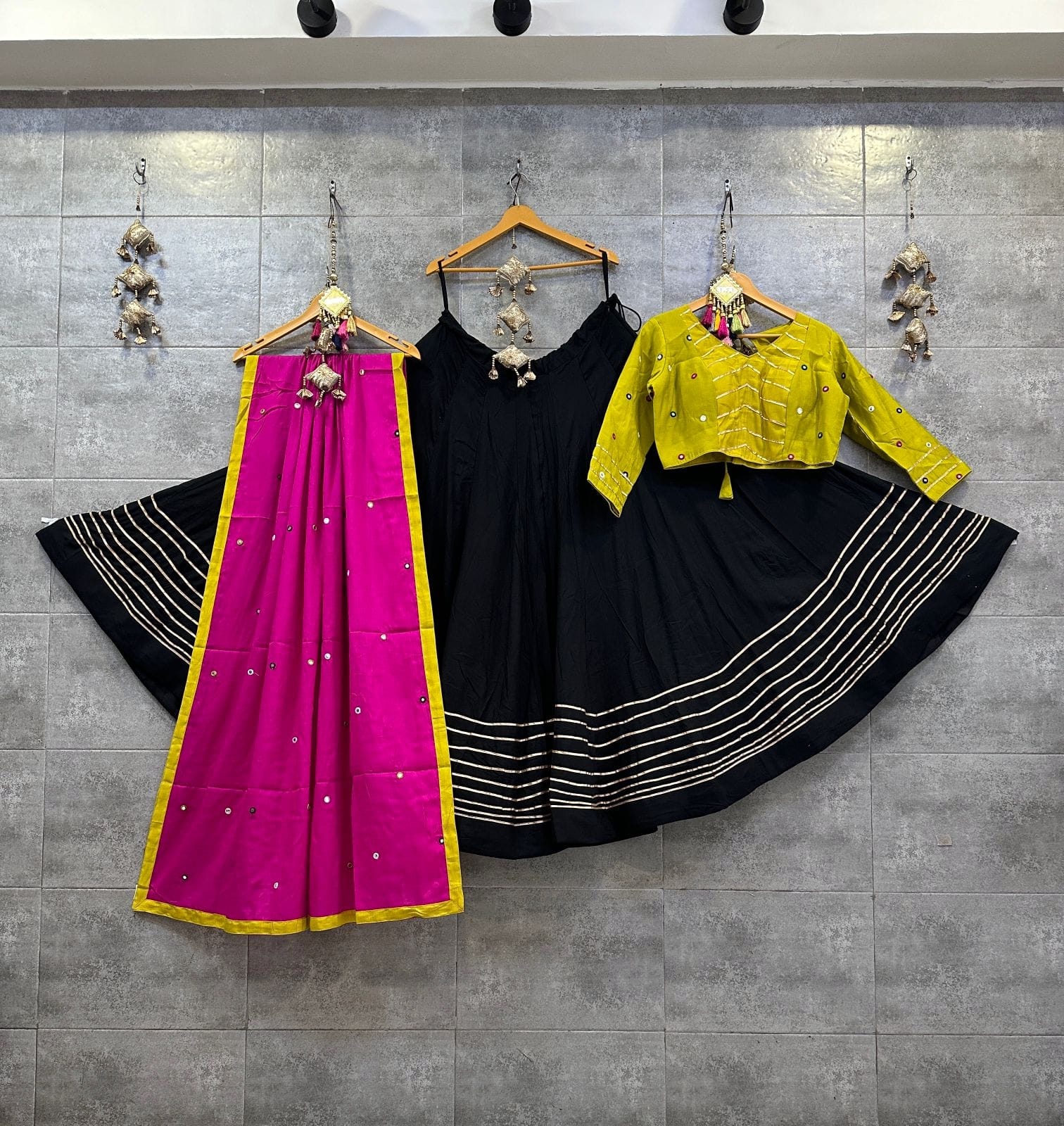 Scmd 08 Rayon Cotton Gamthi Work Blouse Concept Lehenga Choli