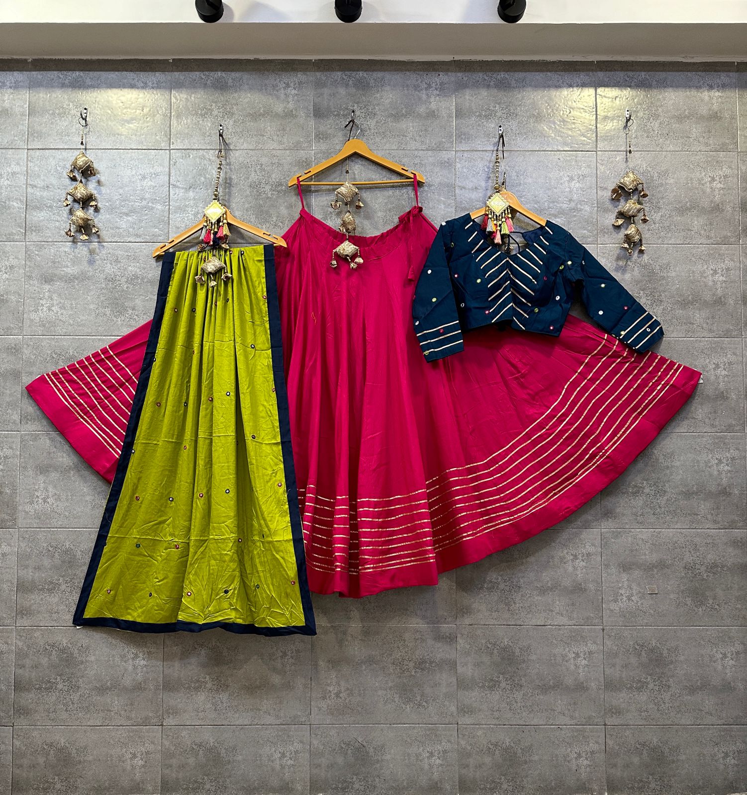 Scmd 08 Rayon Cotton Gamthi Work Blouse Concept Lehenga Choli