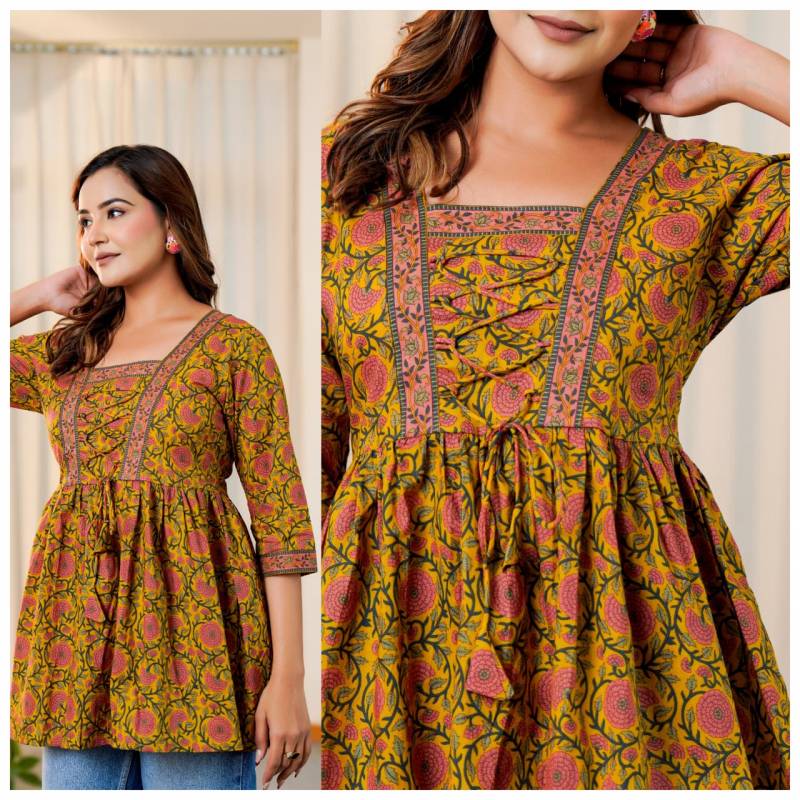 Naisha K 298 Vol 2 Cotton Navratri Special Short Top Collection