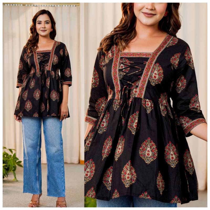 Naisha K 298 Vol 2 Cotton Navratri Special Short Top Collection