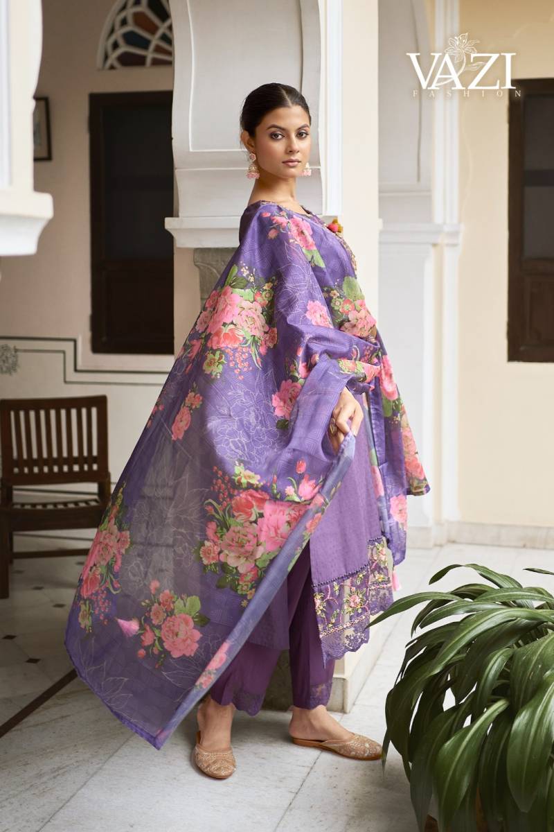 Vazi Fiza Viscose Designer Fancy Kurti Pant And Dupatta Collection