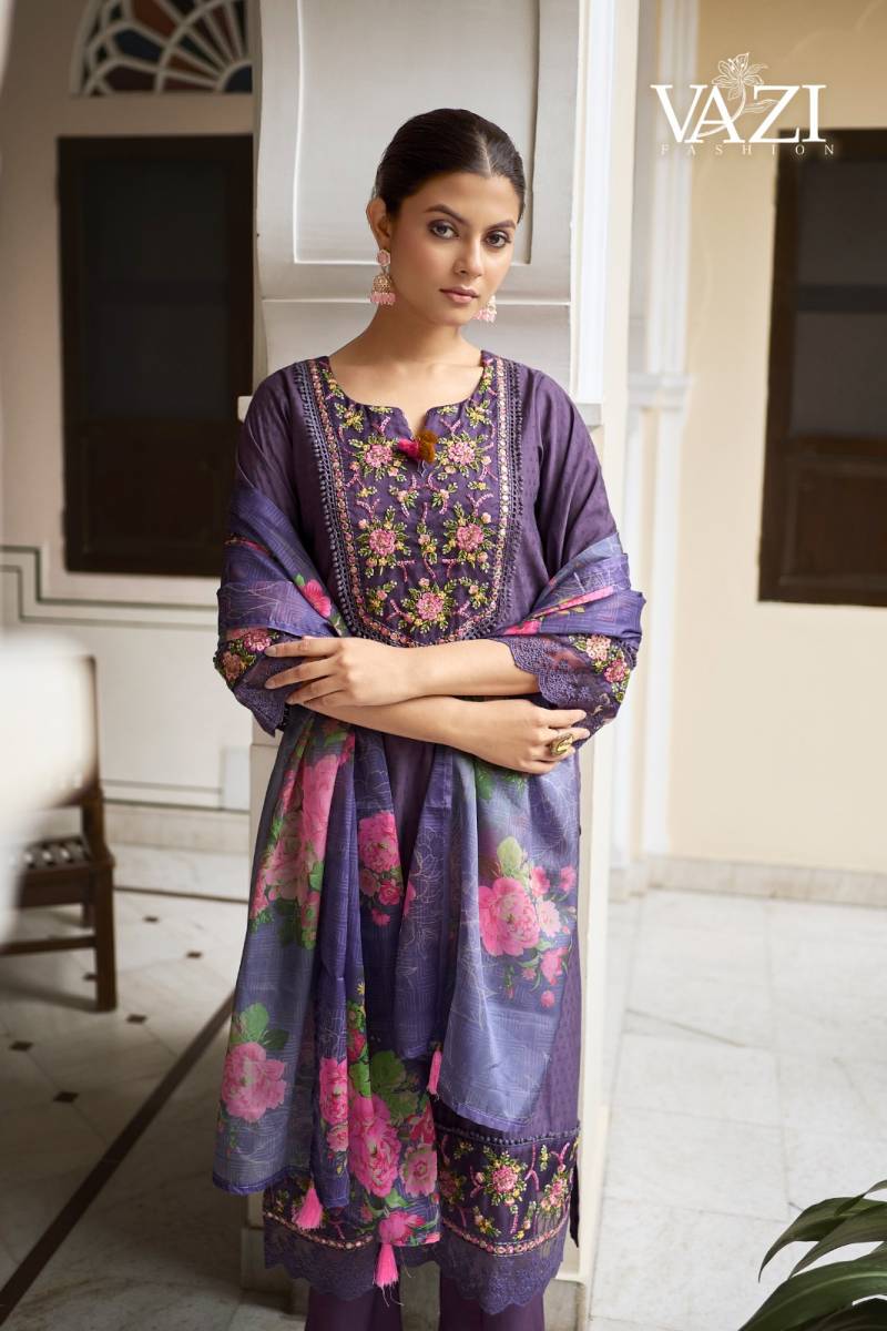 Vazi Fiza Viscose Designer Fancy Kurti Pant And Dupatta Collection